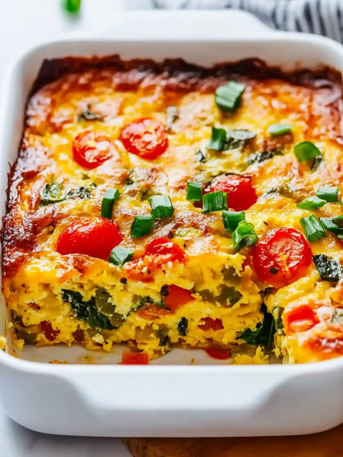 Vegetarian Veggie Egg Casserole