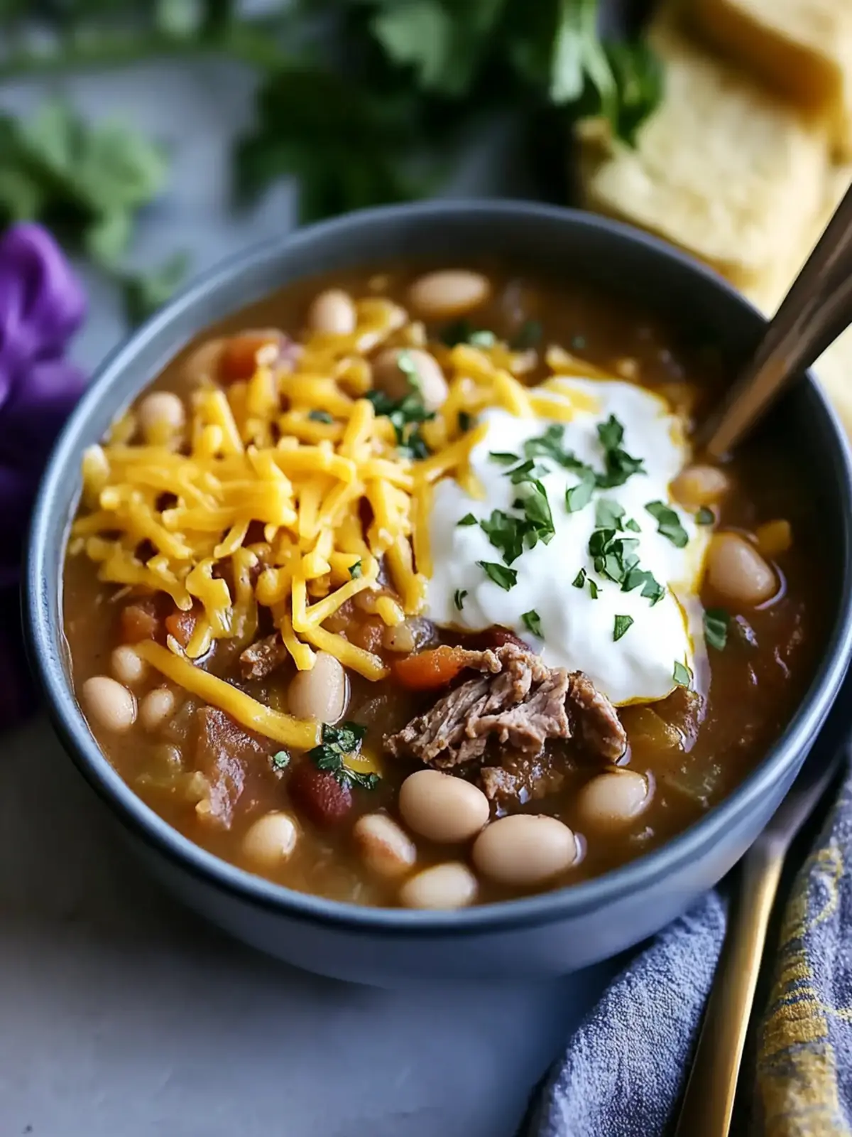 White Bean Beef Chili