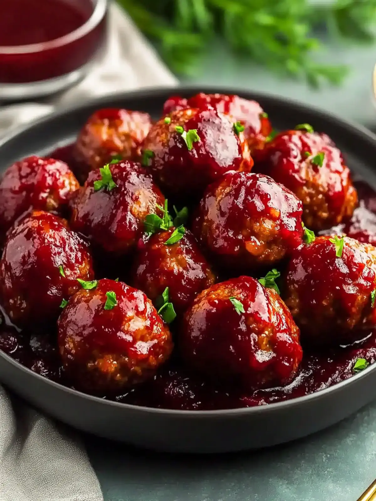 Perfect Cranberry Meatballs