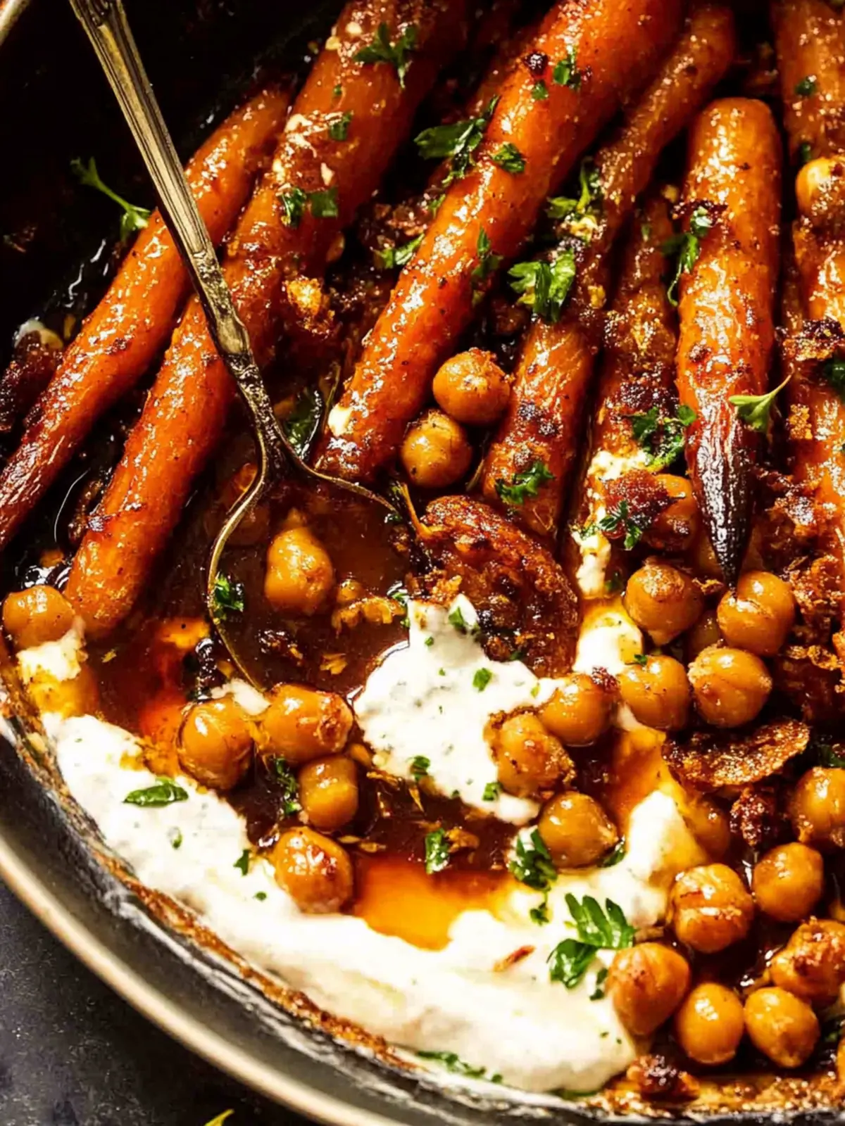 Spicy Maple Roast Carrots with Crispy Chickpeas: A Flavor Joy