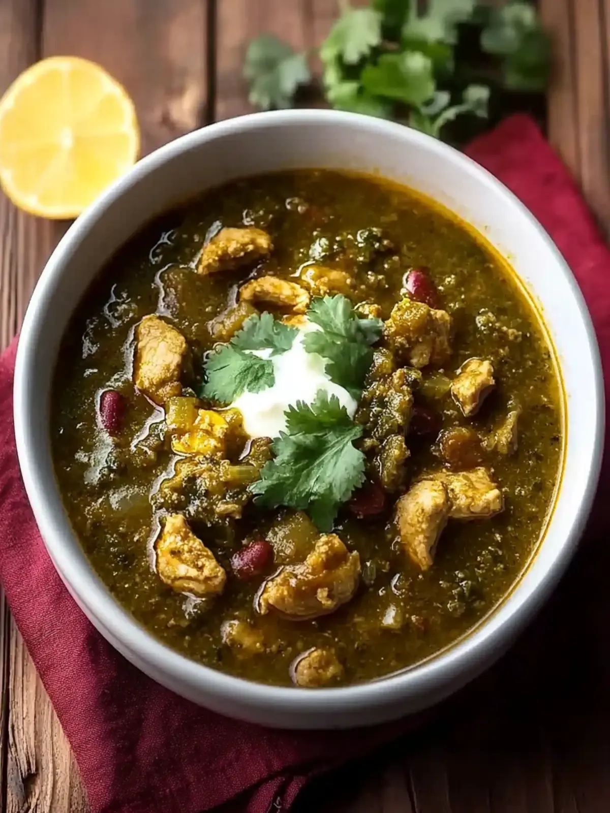 Simple Turkey Chili Verde