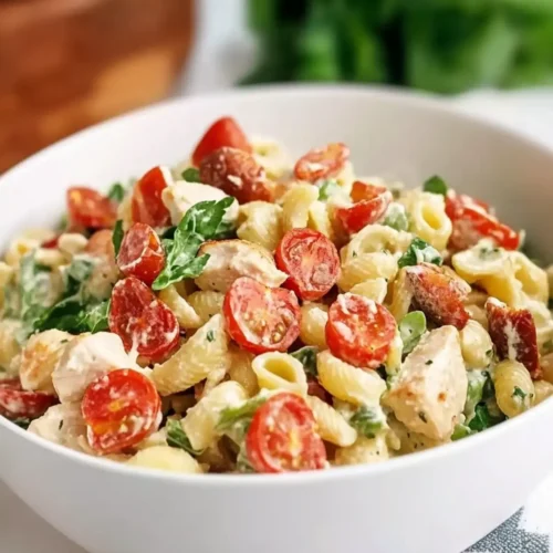 Tasty Chicken Ranch BLT Pasta Salad