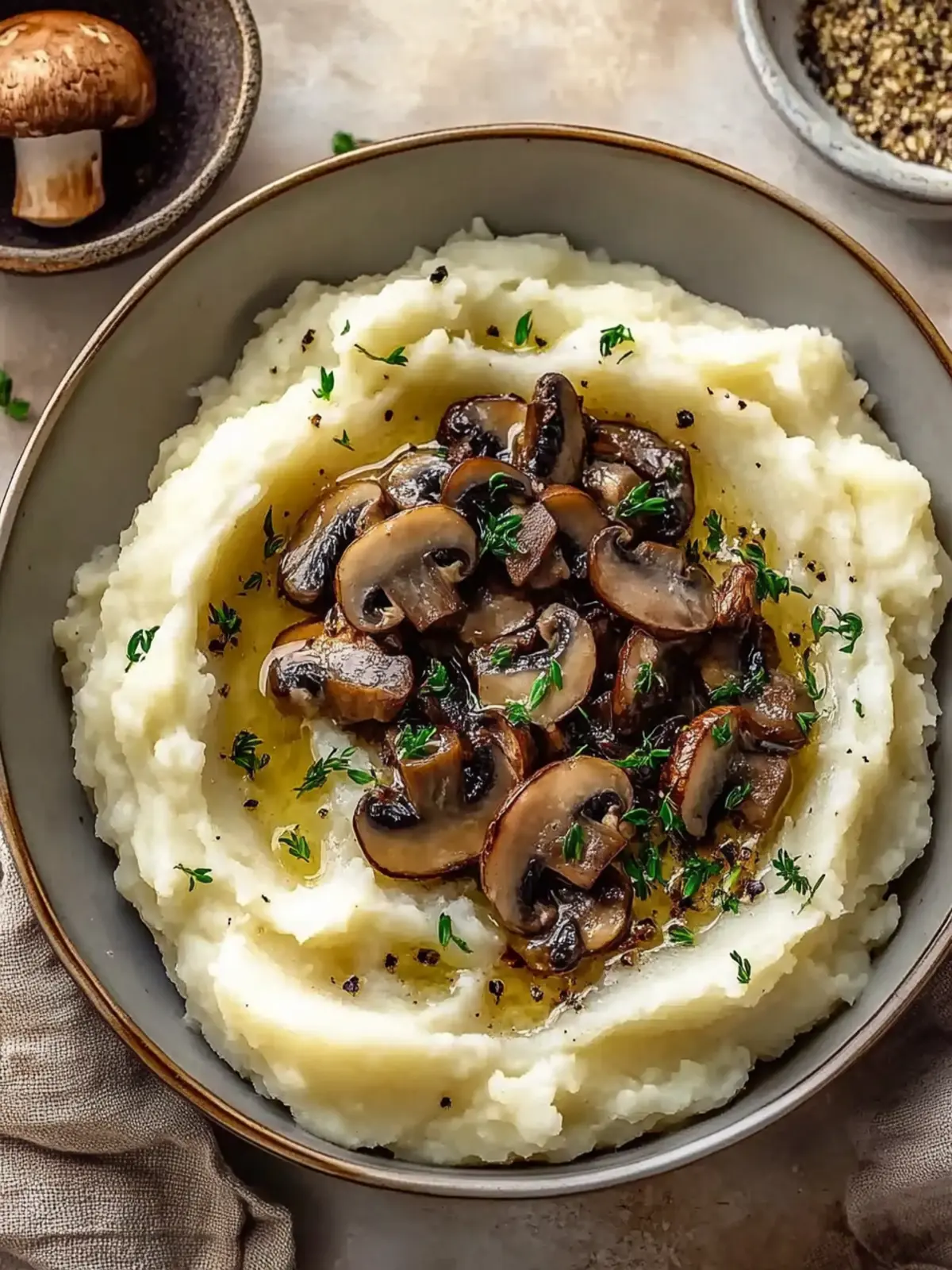 Mashed Potatoes with Mushrooms