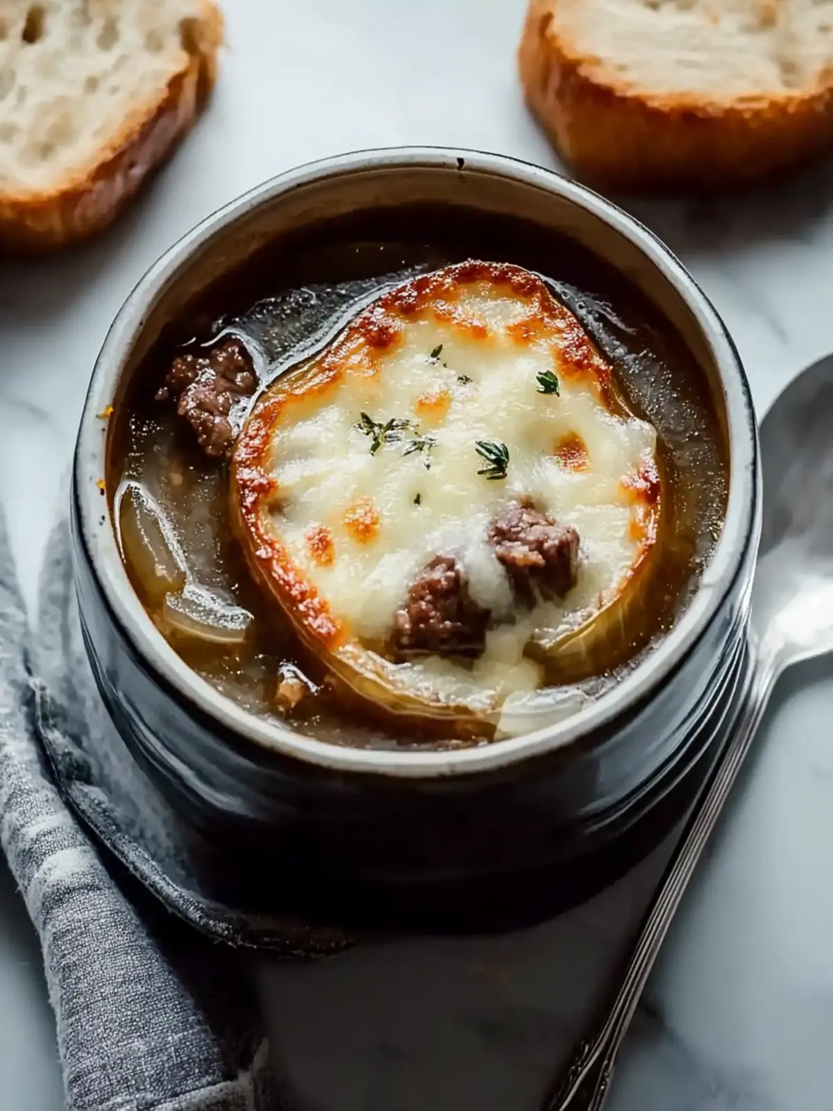 French Onion Soup with Beef