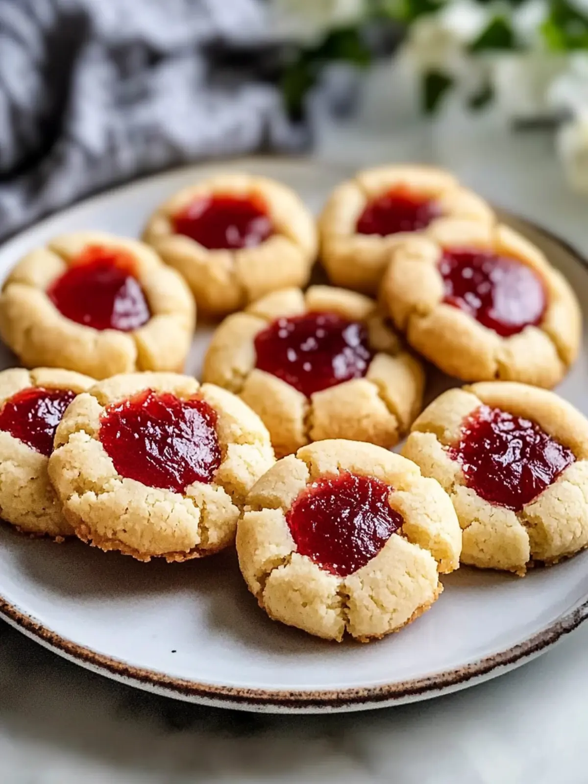 Almond Flour Thumbprint Cookies