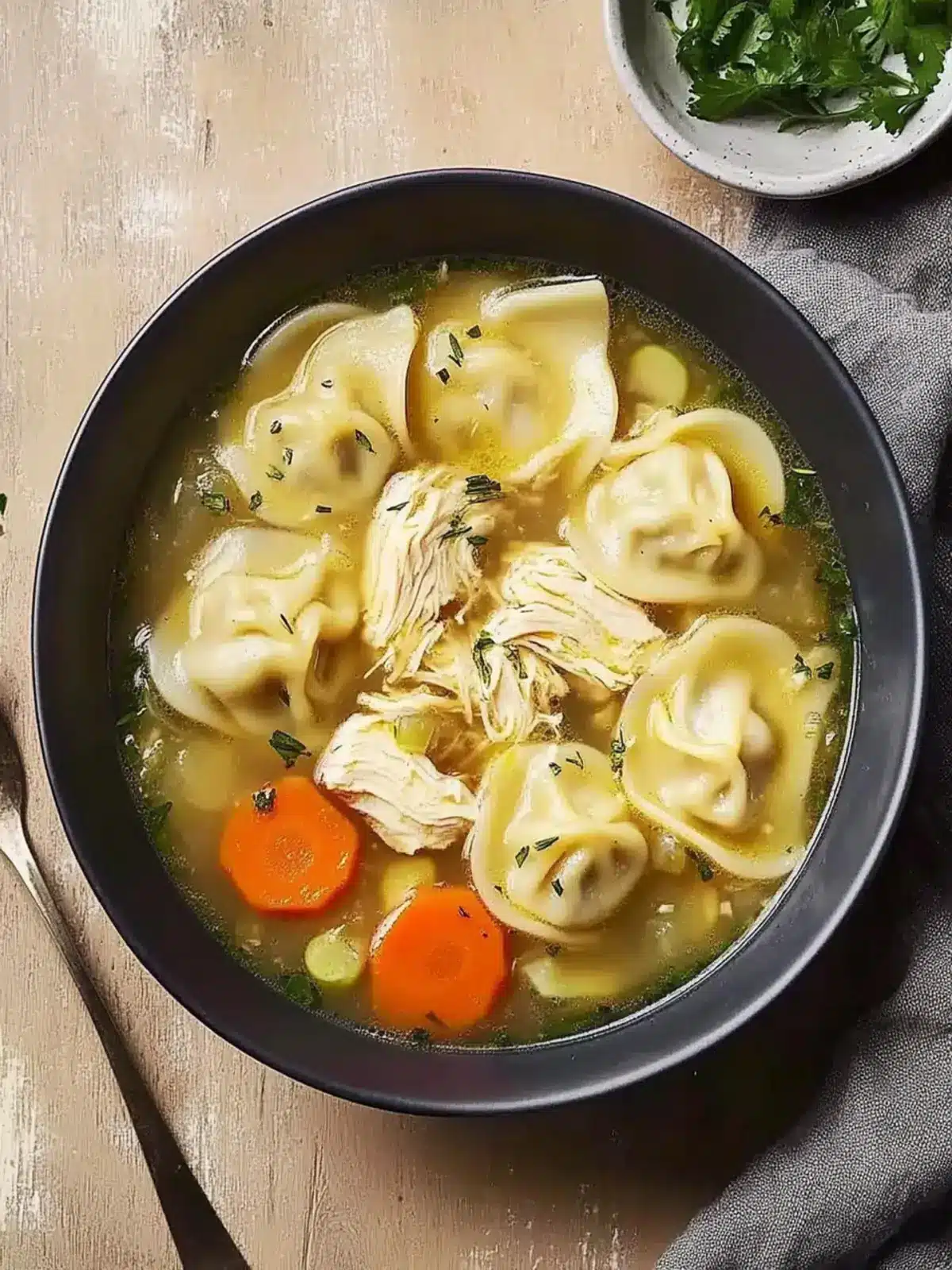 Chicken Noodle Dumpling Soup