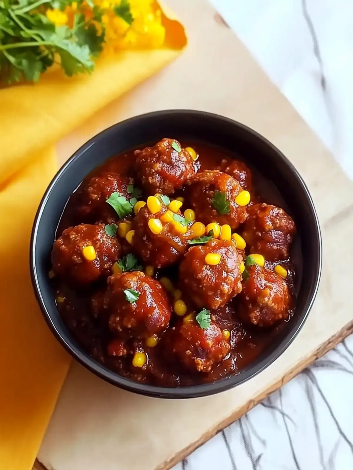 Slow Cooker Chili Meatballs