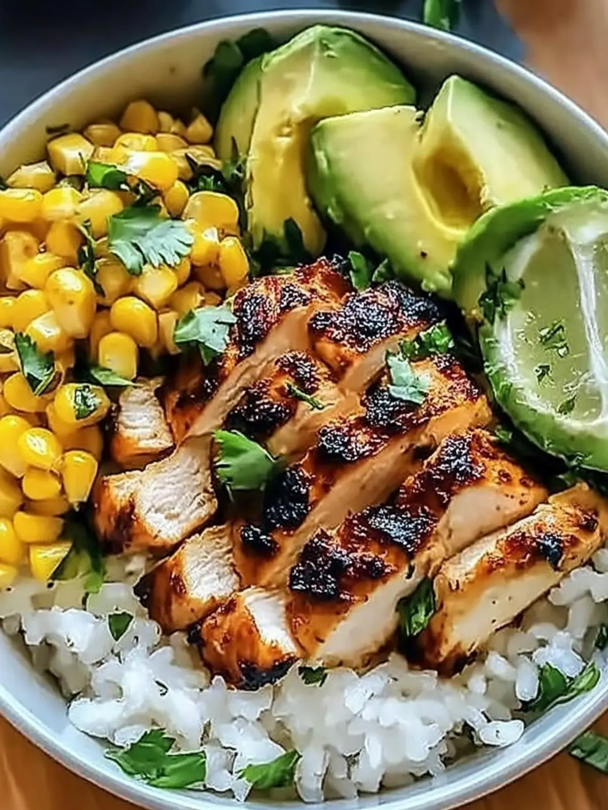 Street Corn Chicken Rice Bowl Recipe