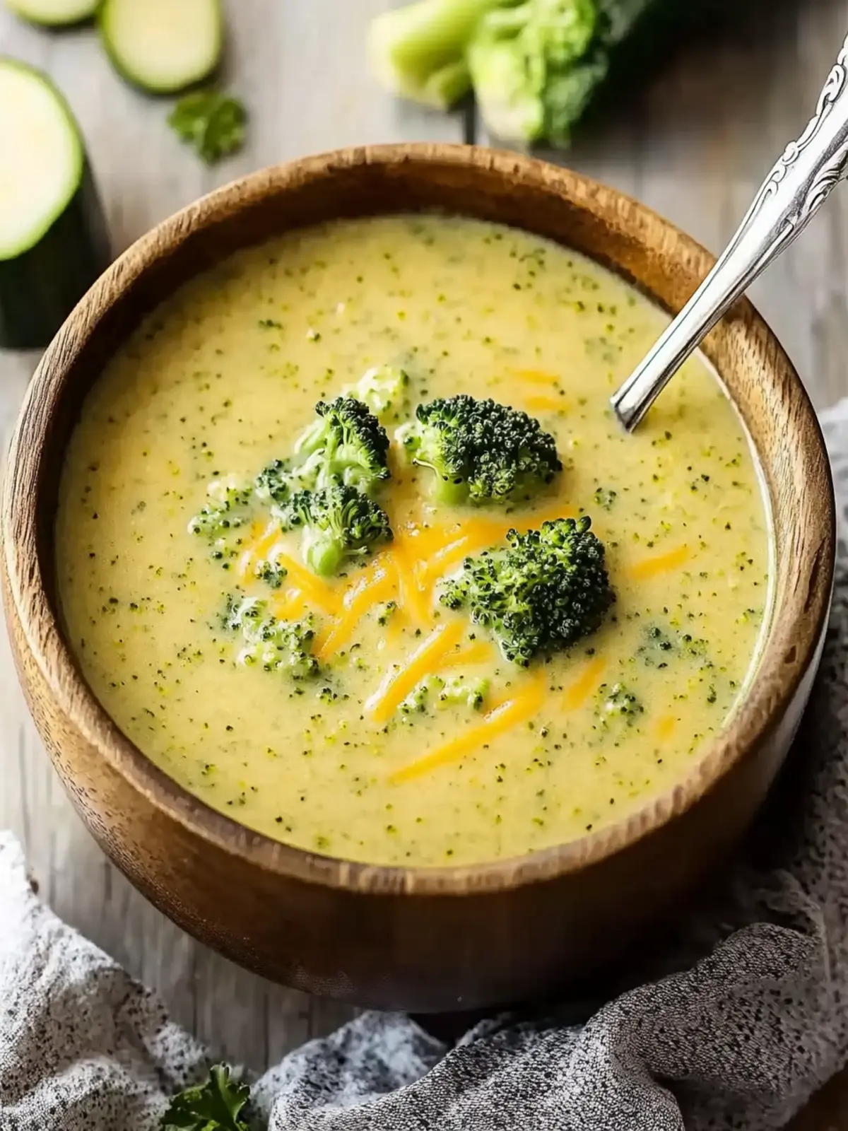 Instant Pot Broccoli Cheddar Zucchini Soup for Cozy Evenings
