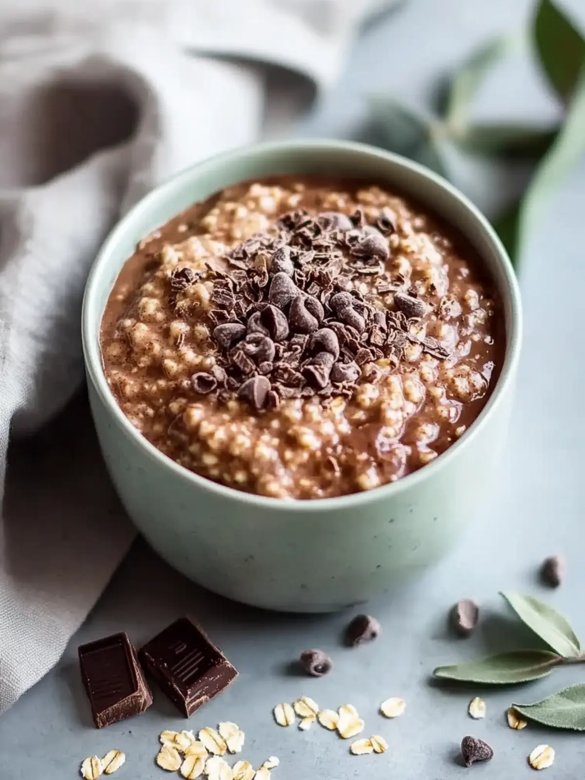 Gluten-Free High Protein Chocolate Overnight Oats