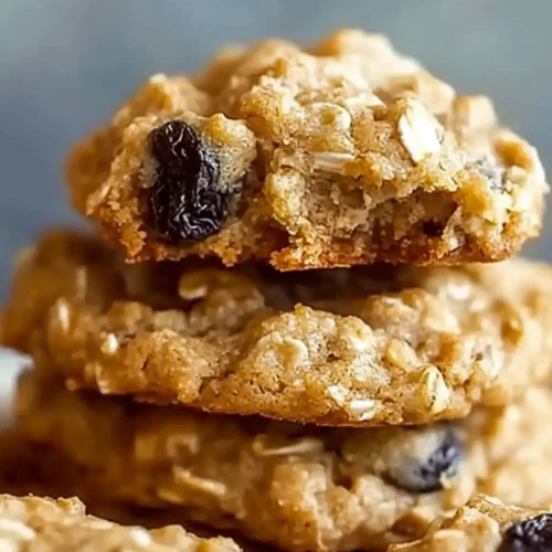 Chunky Peanut Butter Oatmeal Raisin Cookies