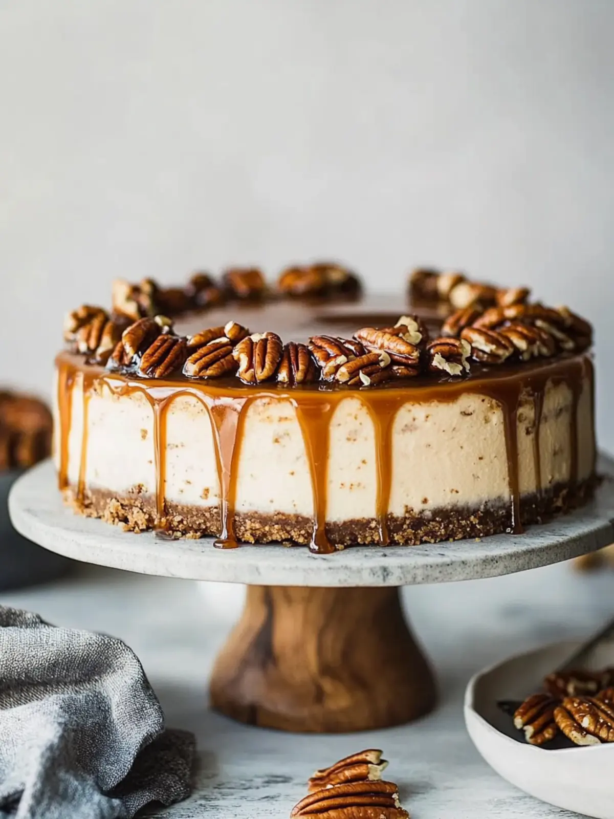 Pecan Caramel Cheesecake