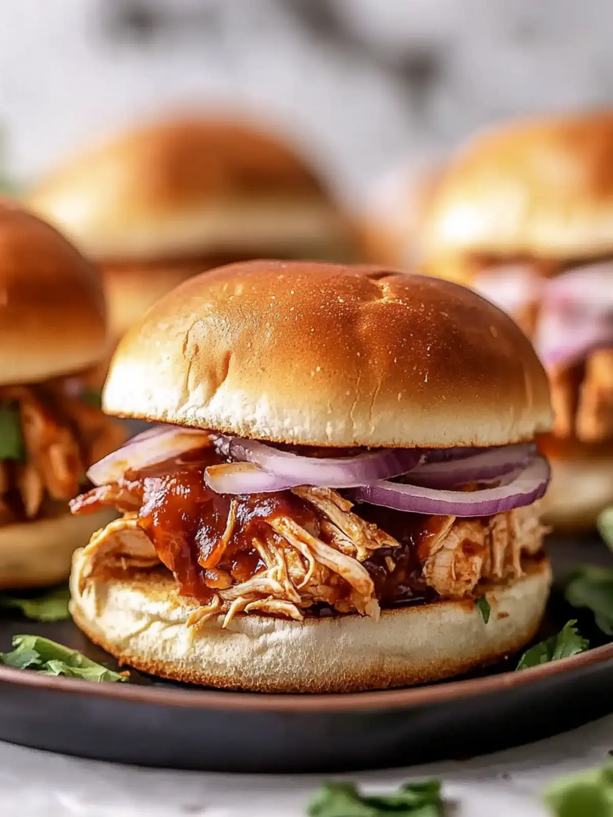 Classic BBQ Chicken Sliders
