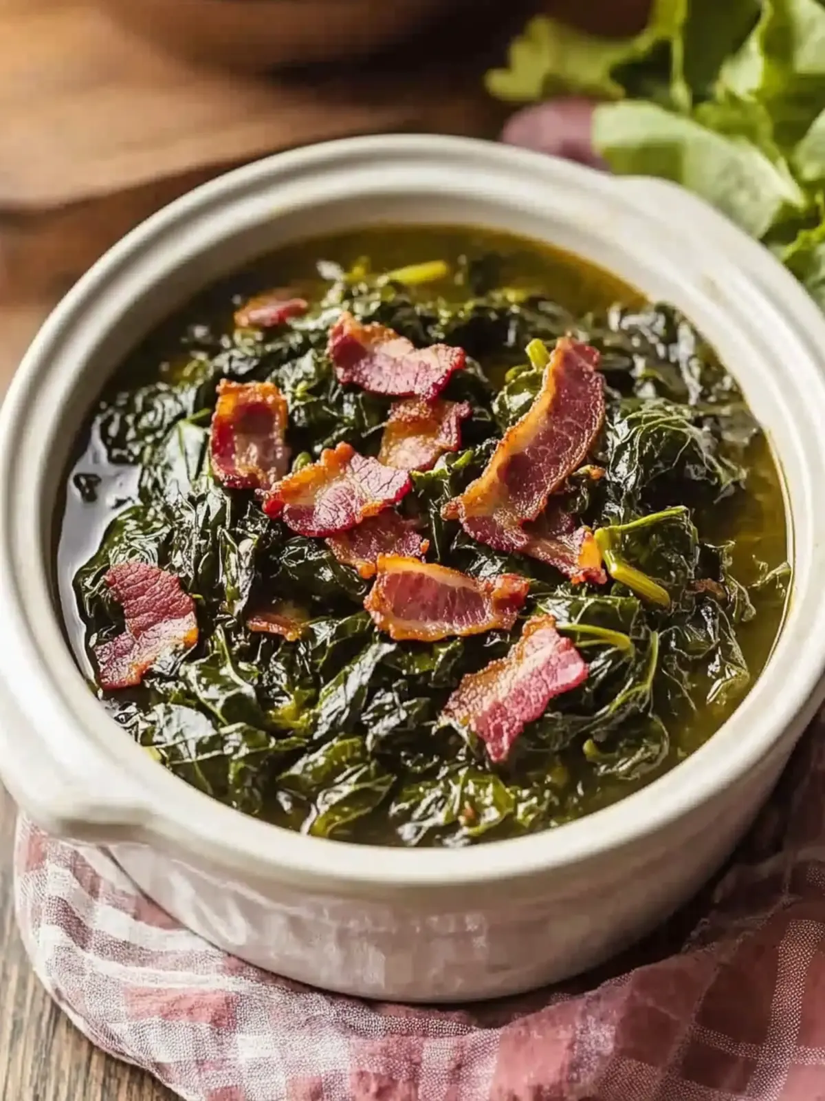 Soul-Satisfying Crock Pot Collard Greens with Bacon Bliss