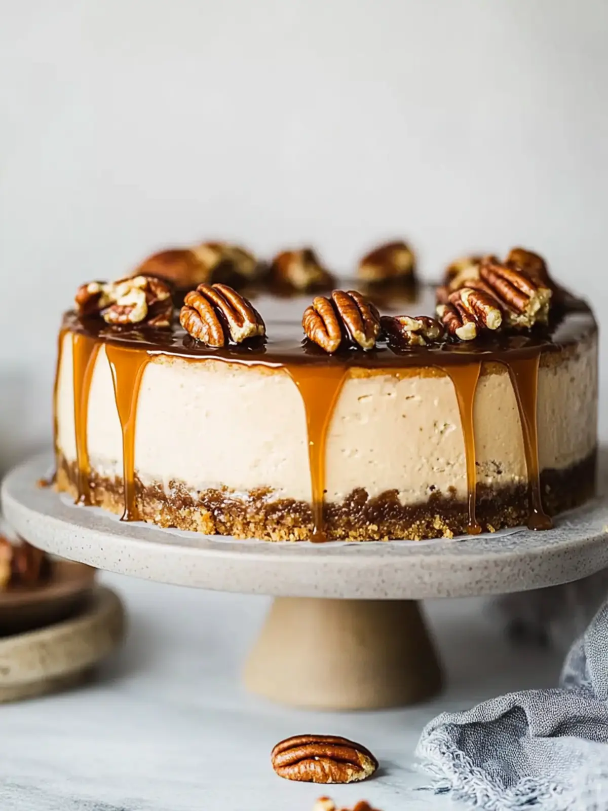 Pecan Caramel Cheesecake