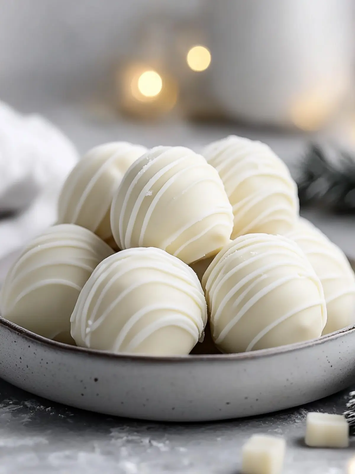Smooth White Chocolate Truffles