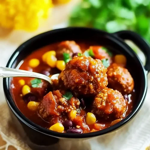 Slow Cooker Chili Meatballs