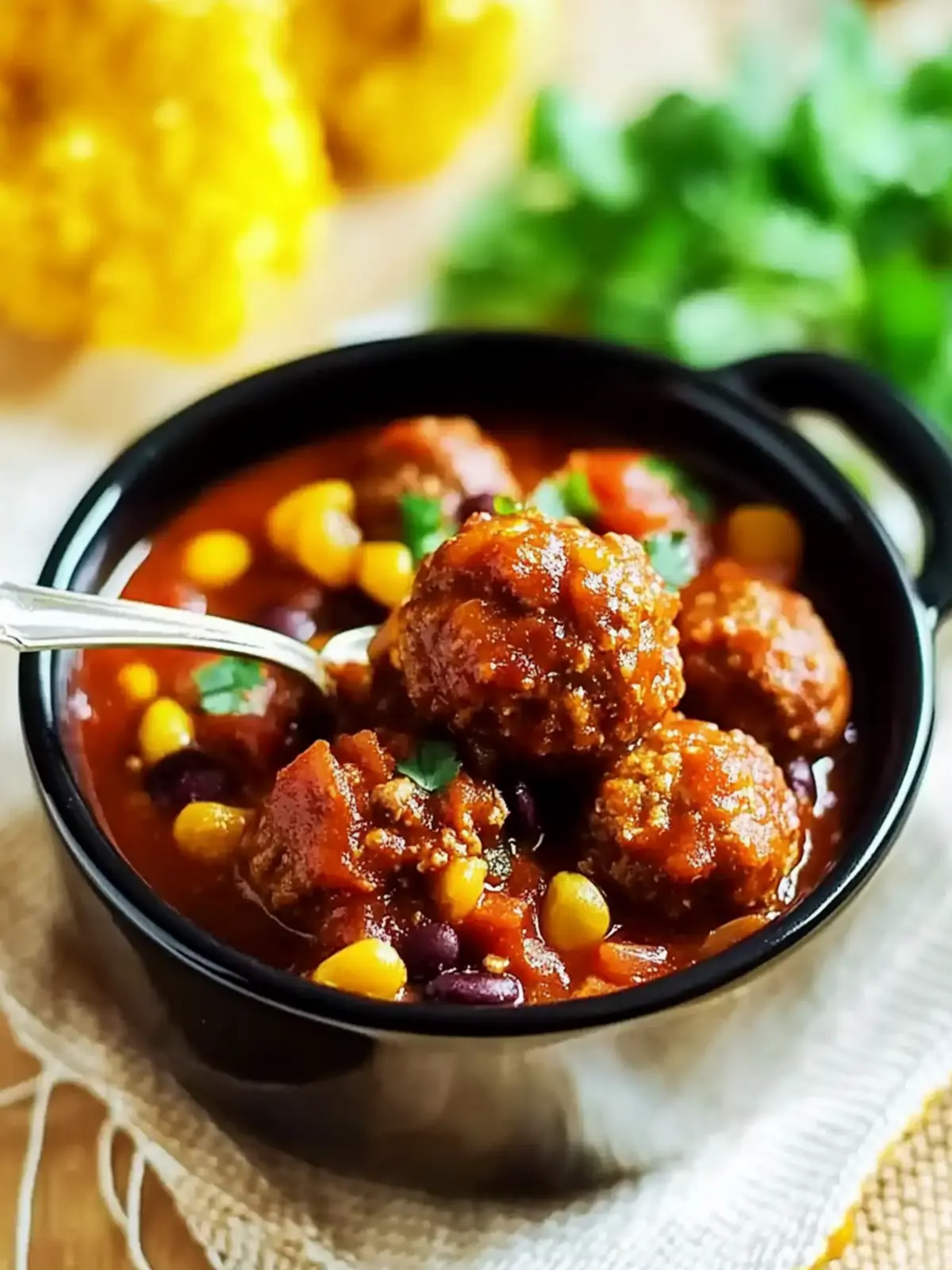 Slow Cooker Chili Meatballs
