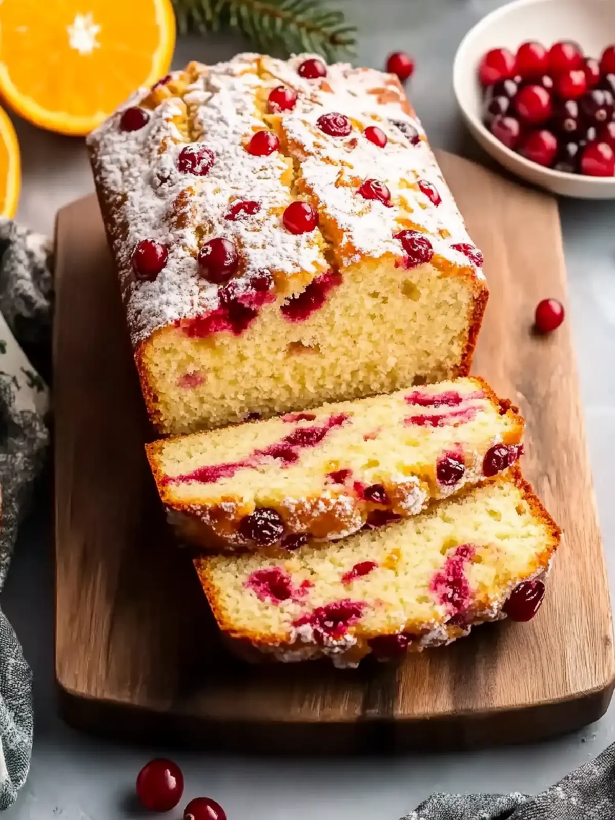 Sweet Cranberry Orange Bread