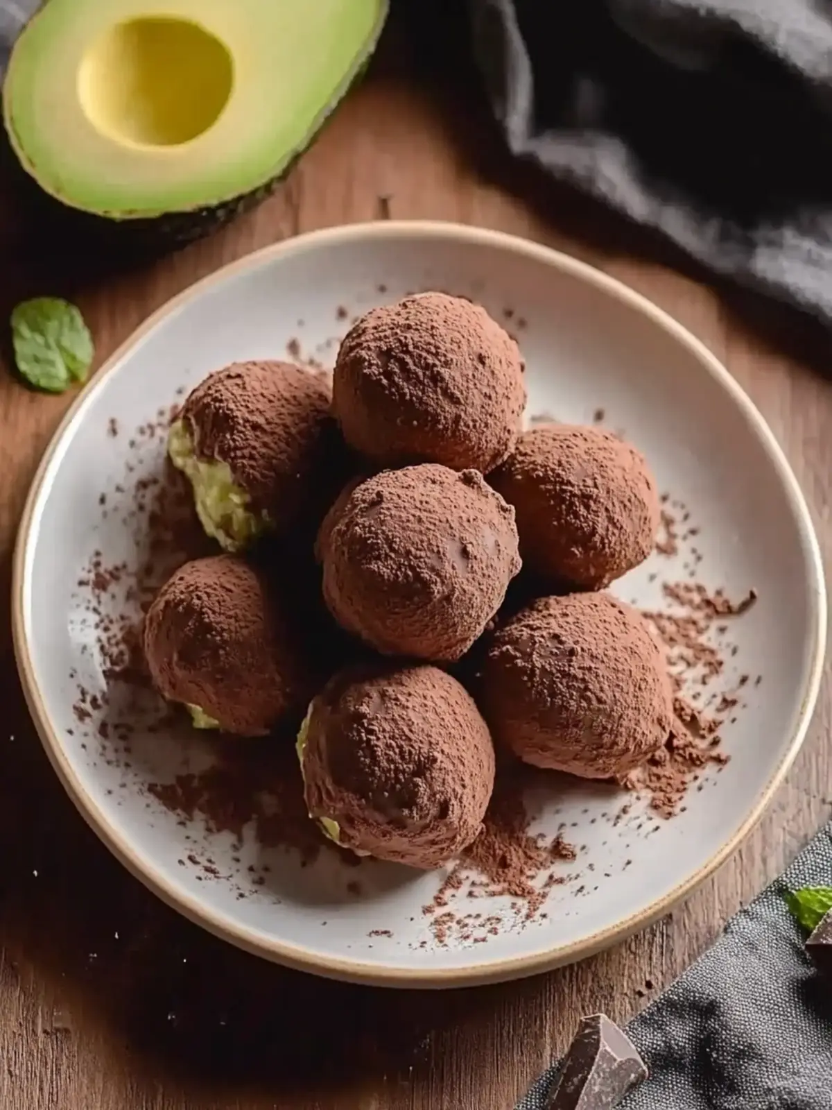 Keto Avocado Chocolate Ruffles