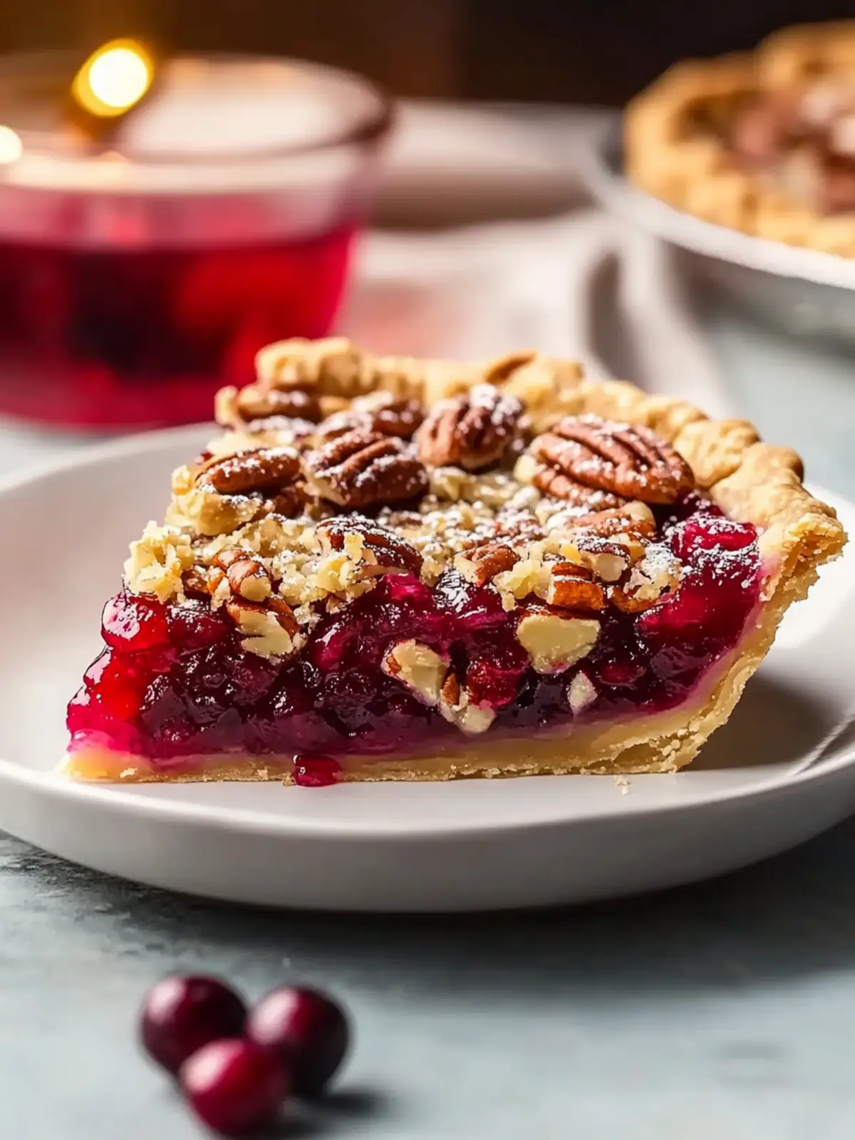 Cranberry Pecan Pie