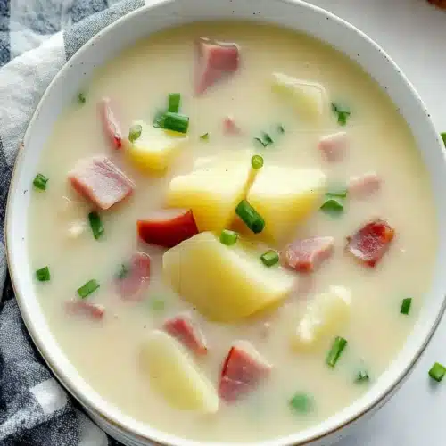 Buttery Spiral Ham and Potato Soup