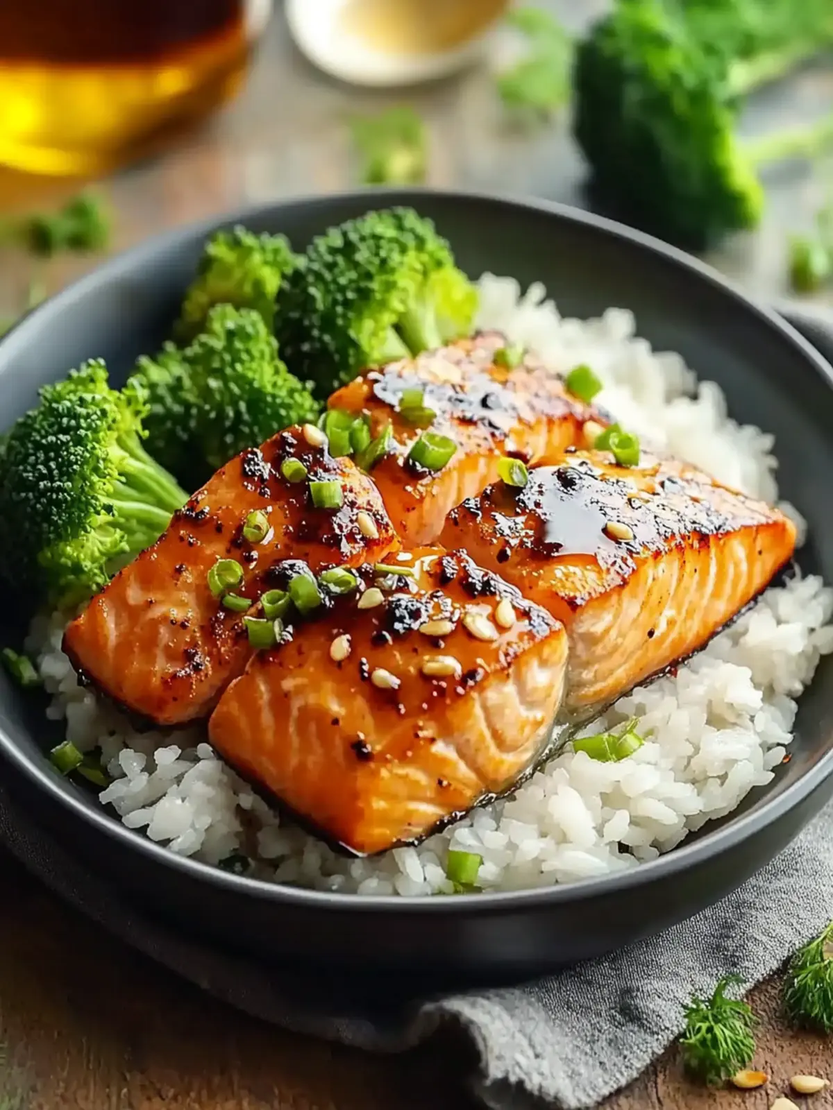 Air Fryer Honey Garlic Salmon
