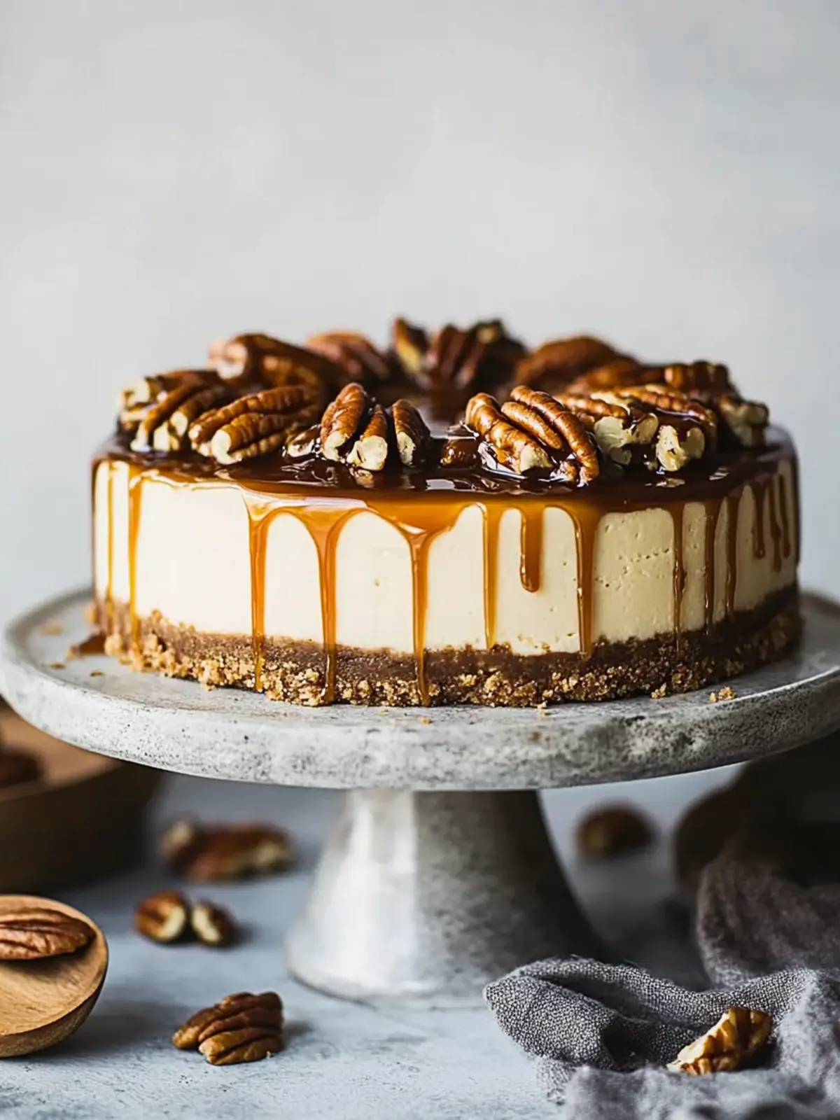 Pecan Caramel Cheesecake