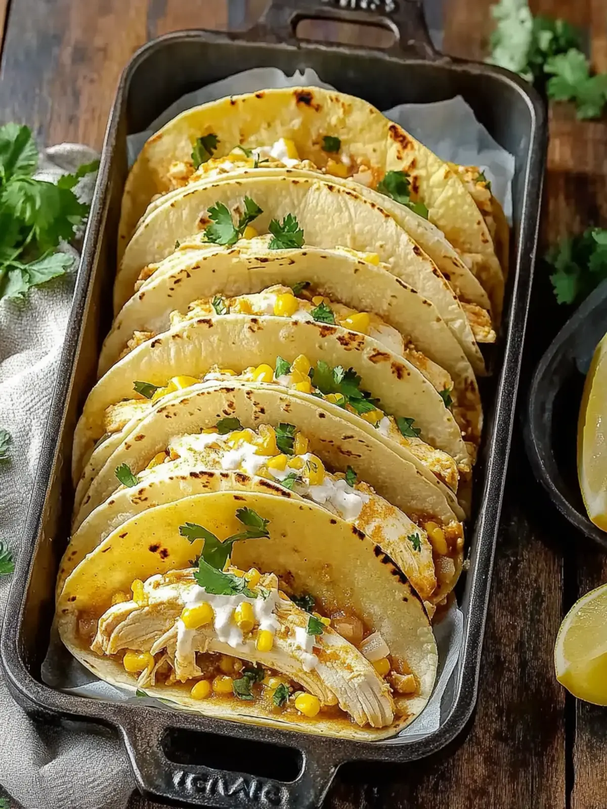 White Chicken Chili Tacos