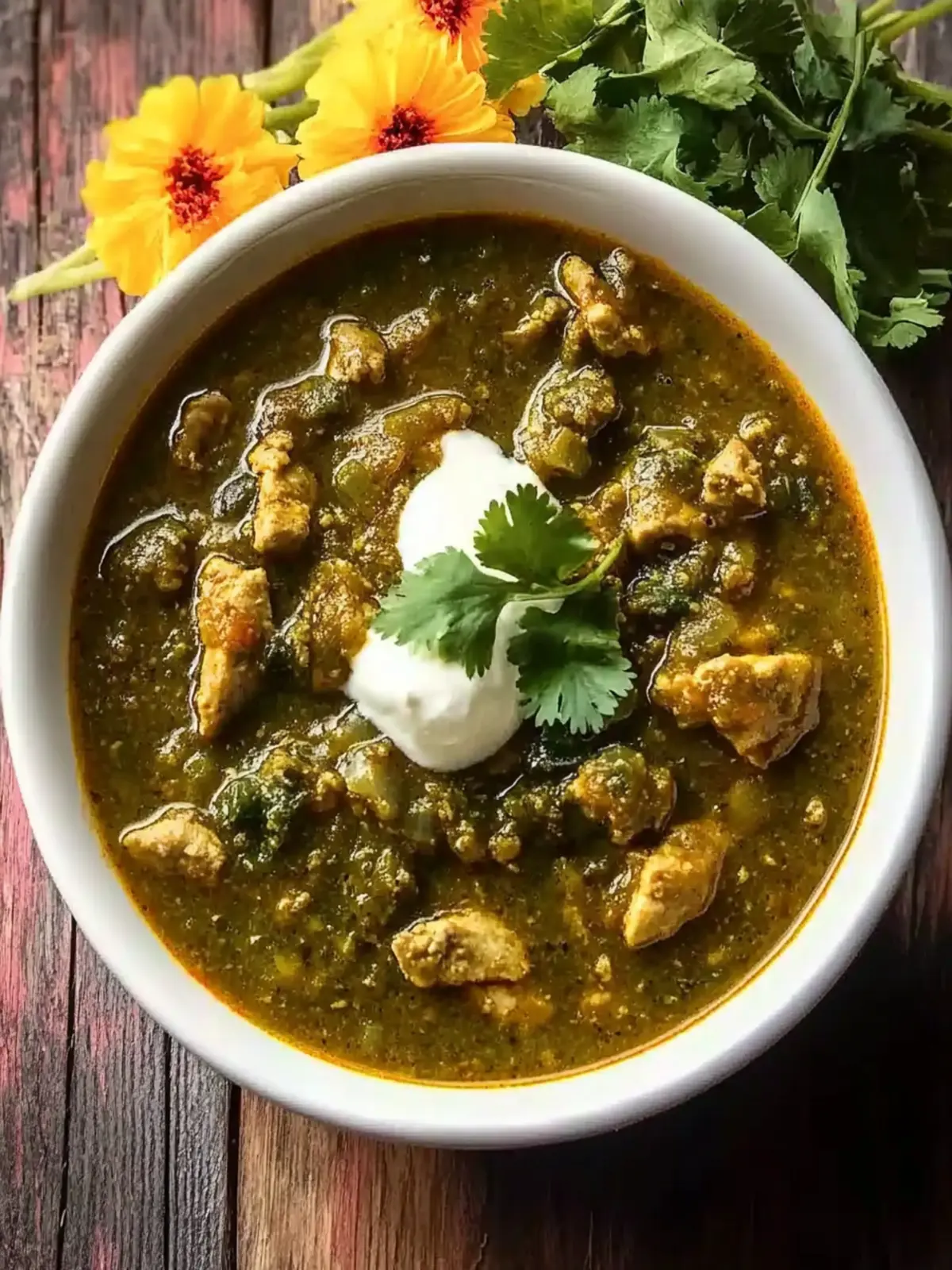 Simple Turkey Chili Verde