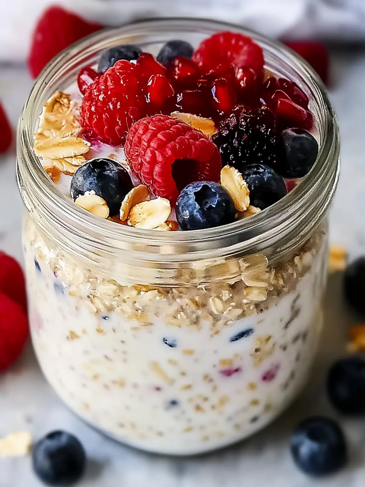 Filling High Protein Overnight Oats