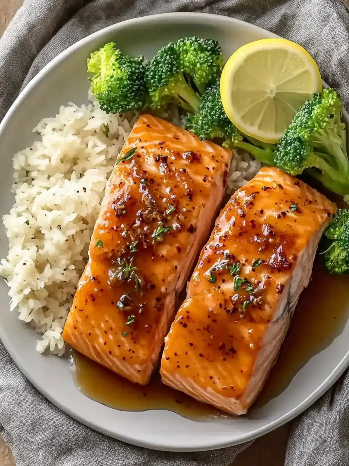 Tender Maple Glazed Baked Salmon