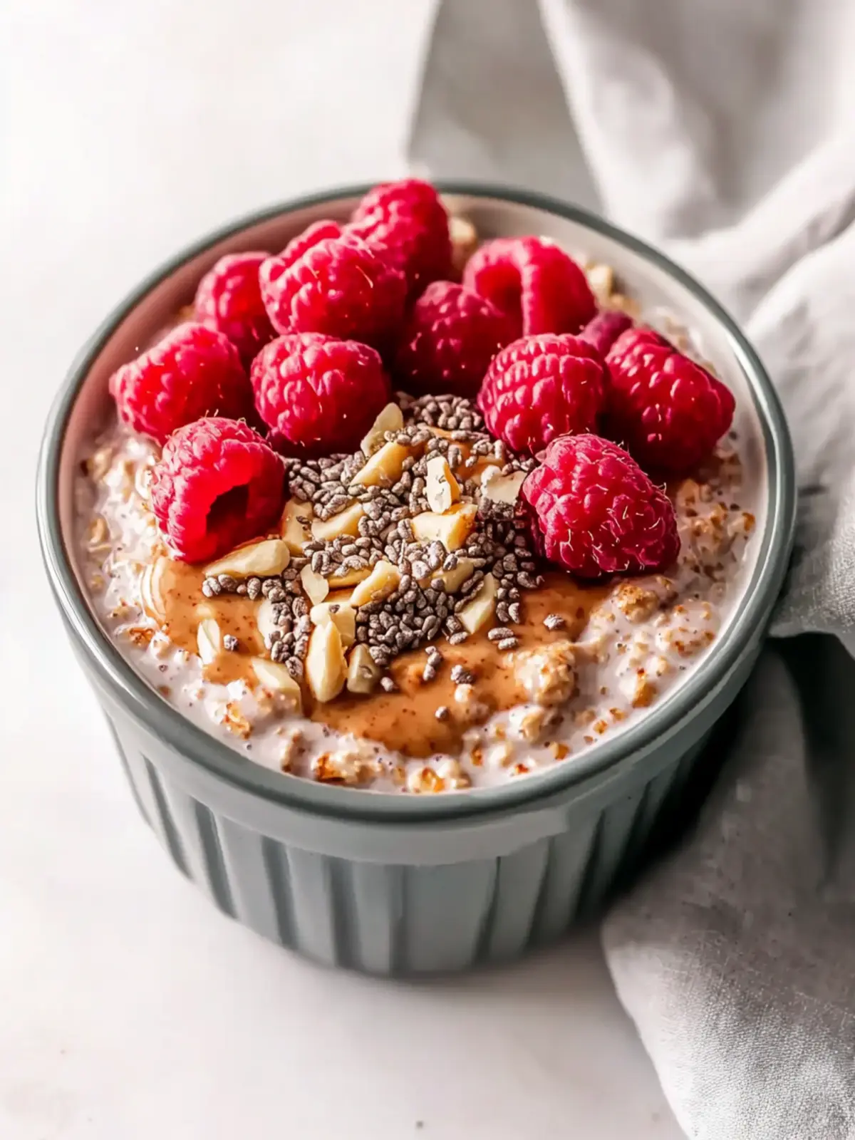 Almond Butter Overnight Oats