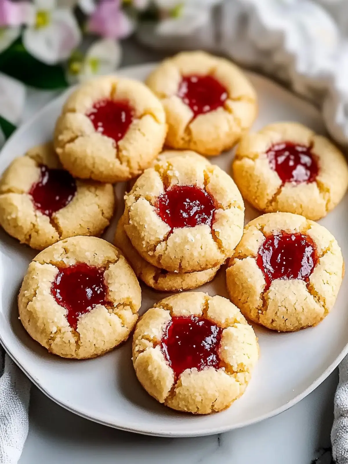 Almond Flour Thumbprint Cookies