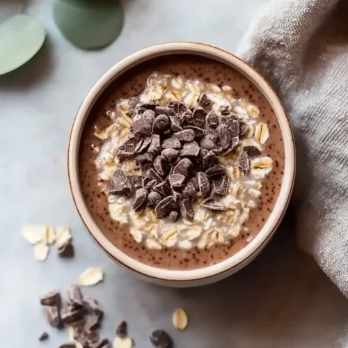 Gluten-Free High Protein Chocolate Overnight Oats