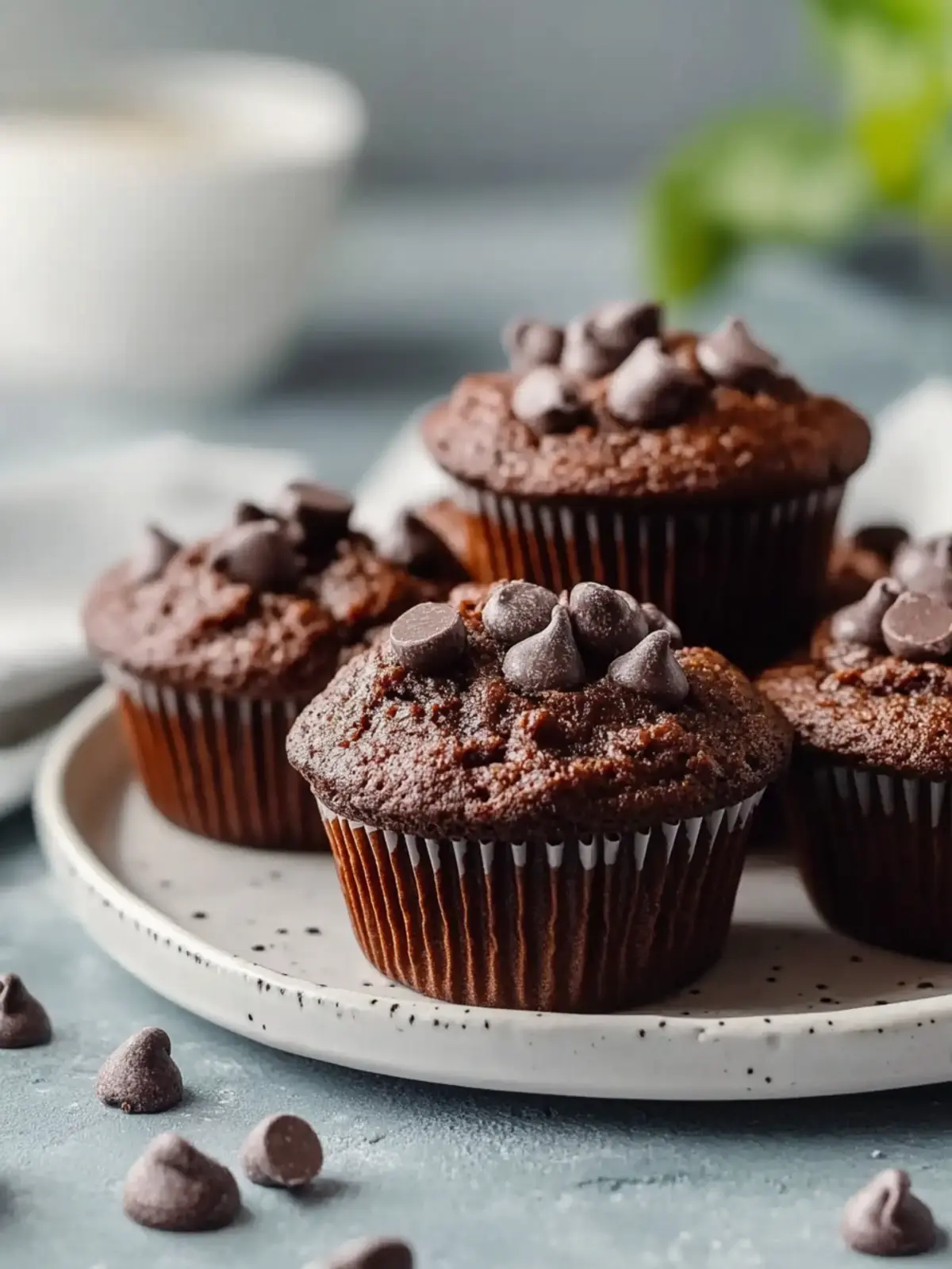 Chocolate Kodiak Cake Protein Muffins