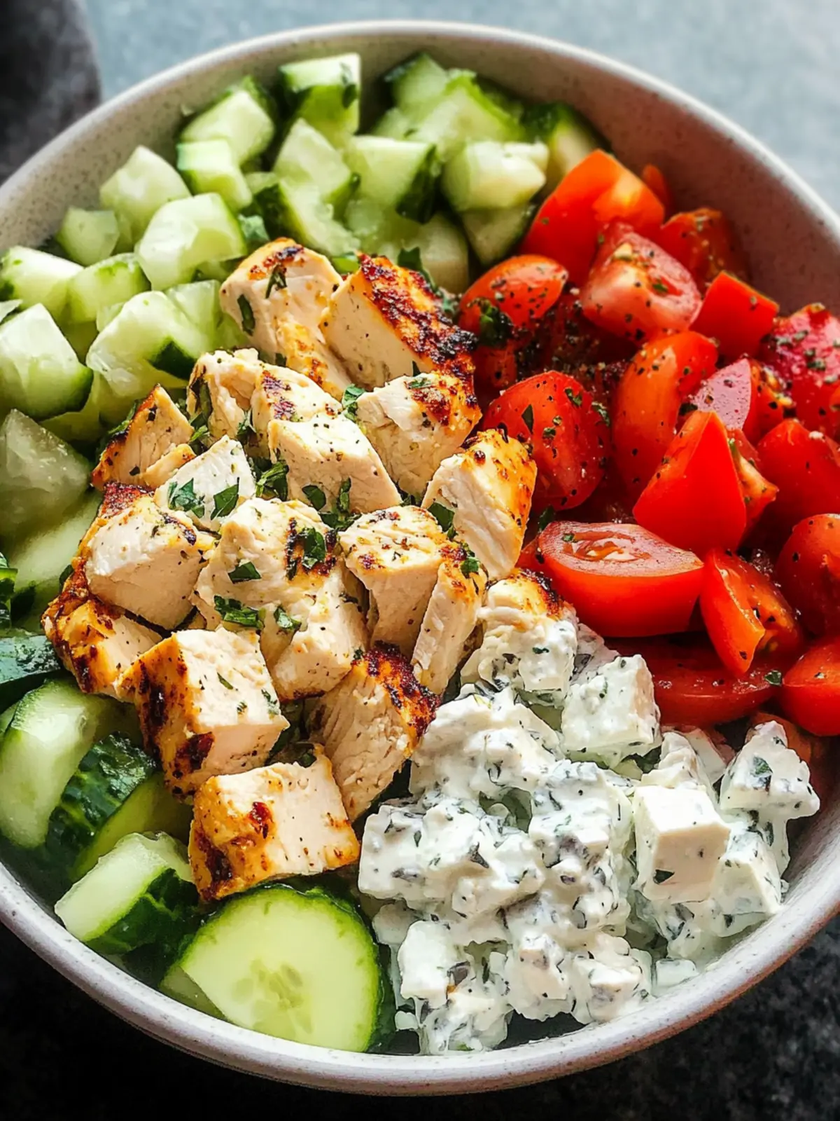 Greek Chicken Bowls