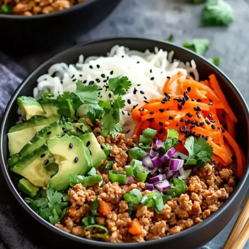 Asian Ground Turkey Bowls