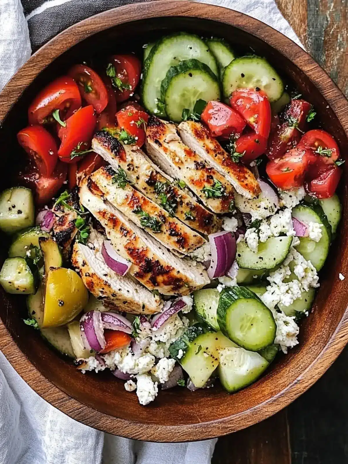 Greek Chicken Bowls