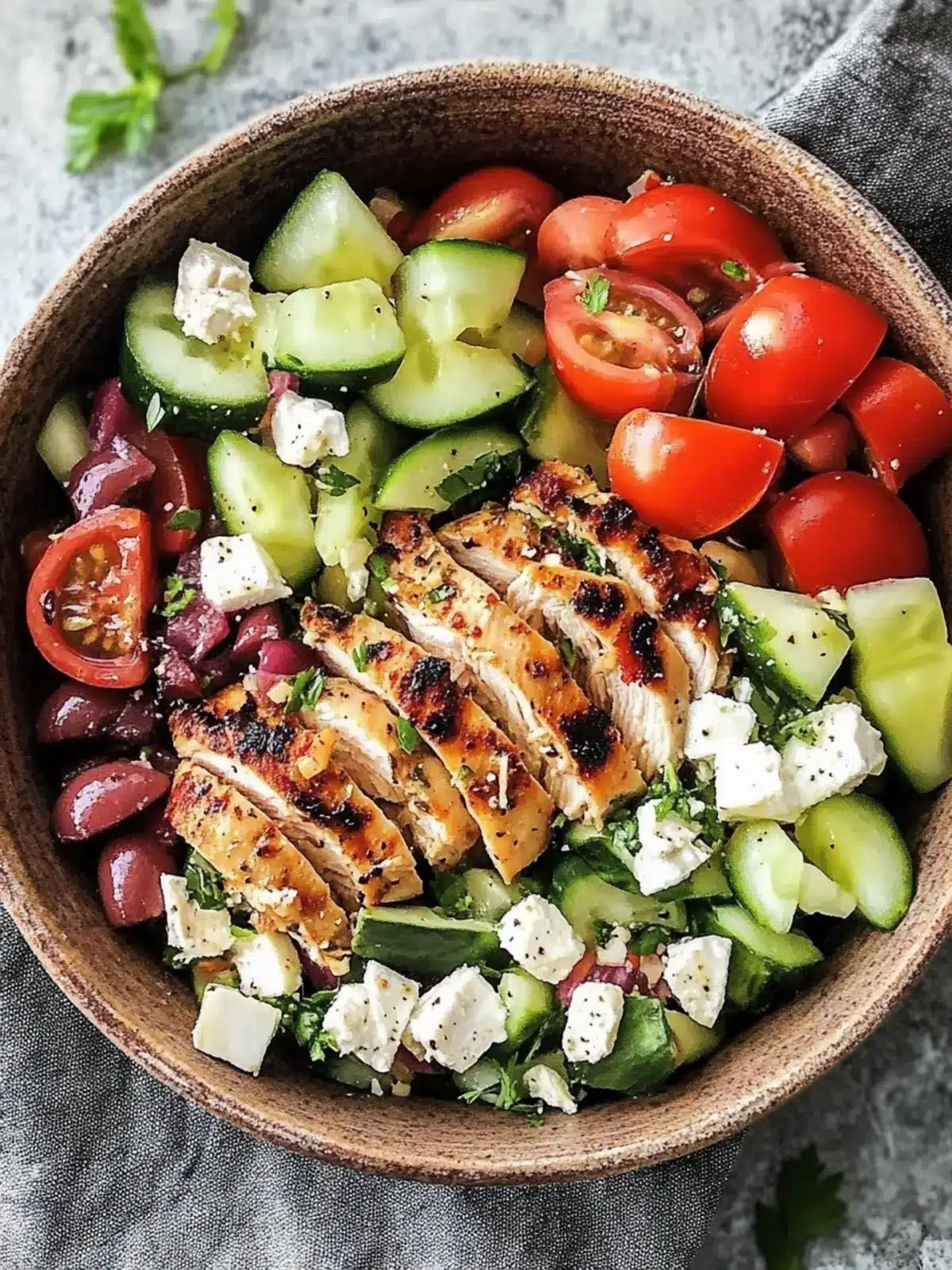 Greek Chicken Bowls