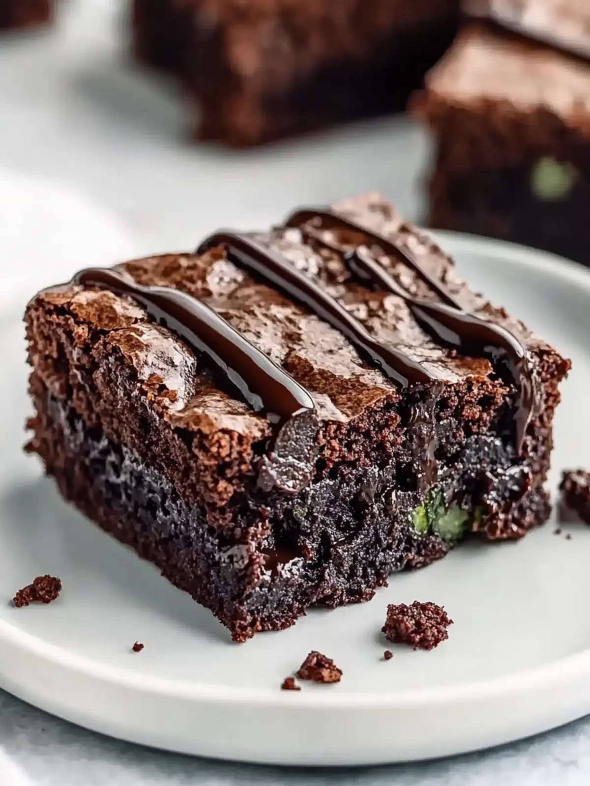 Low Carb Gluten Free Keto Zucchini Brownies