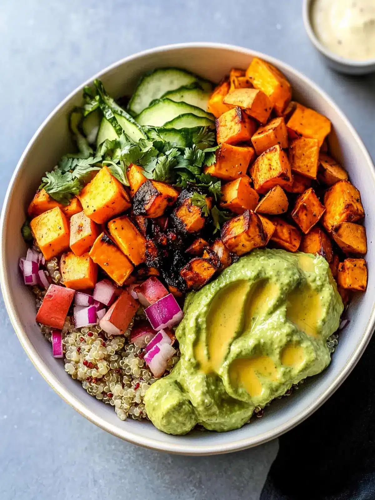 Plant-Based Power Bowl with Sweet Potatoes & Quinoa