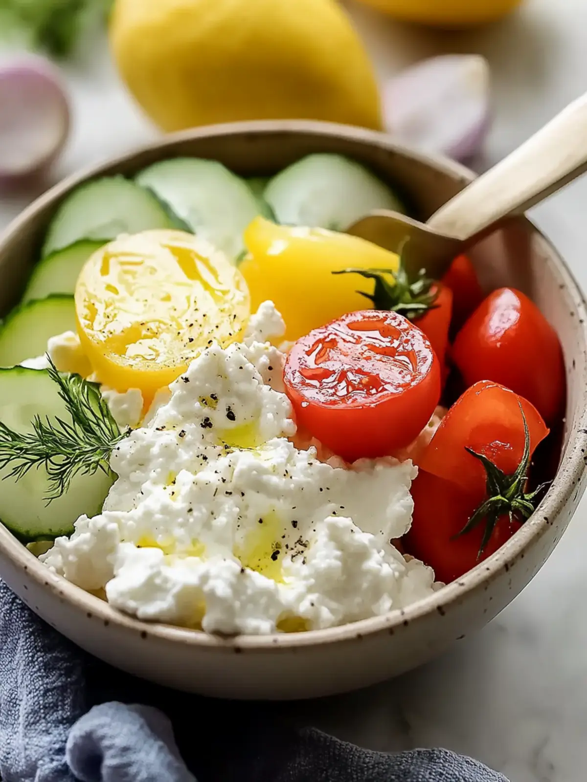 Best Greek Cottage Cheese Bowl