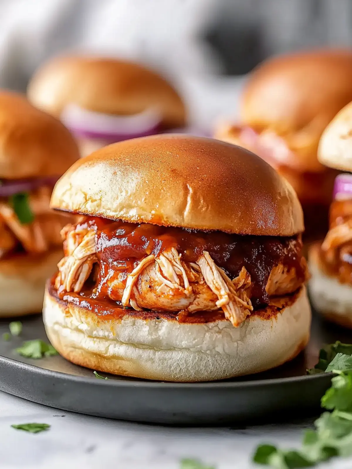 Classic BBQ Chicken Sliders