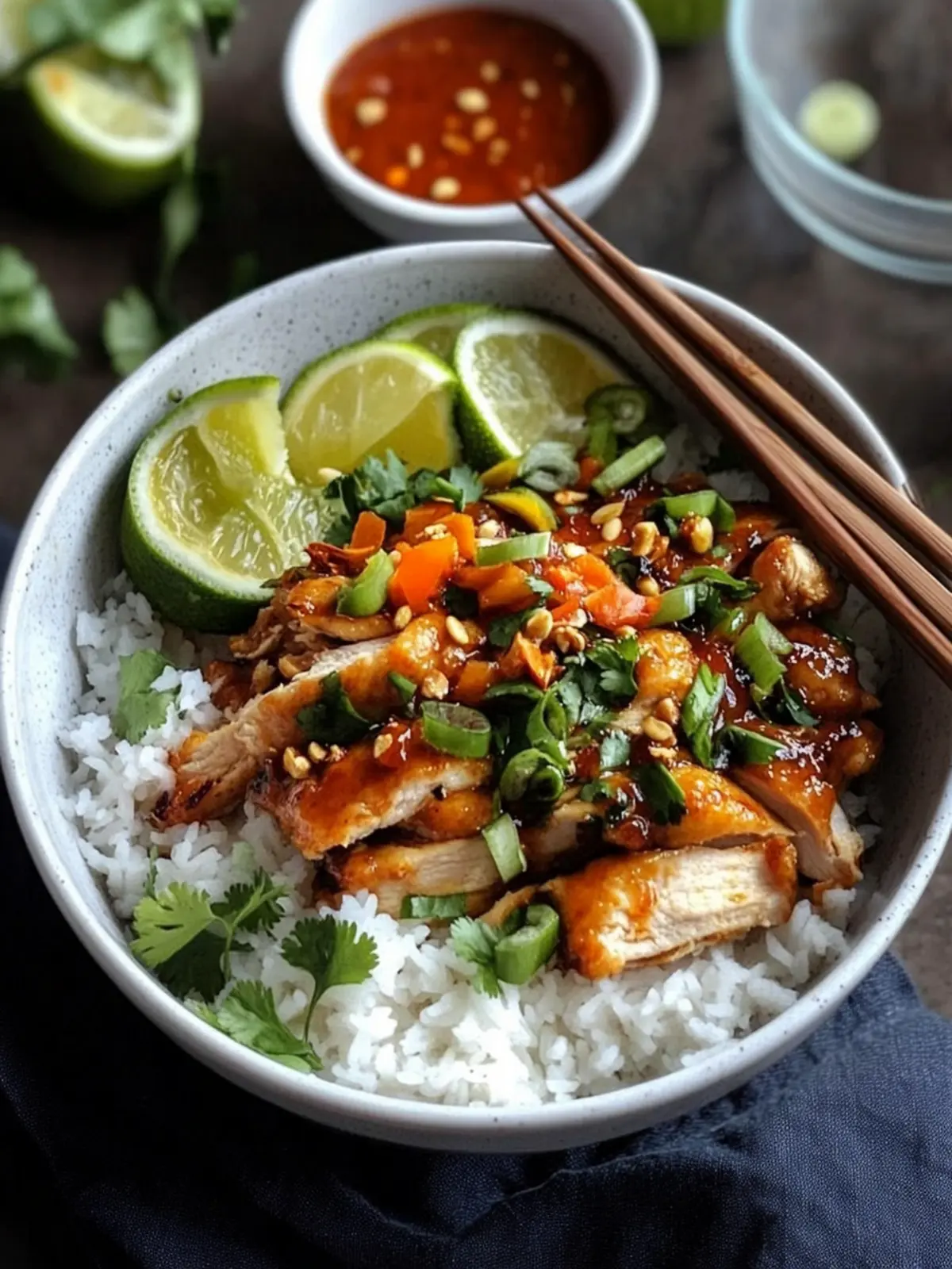 Sticky Chicken Bowls