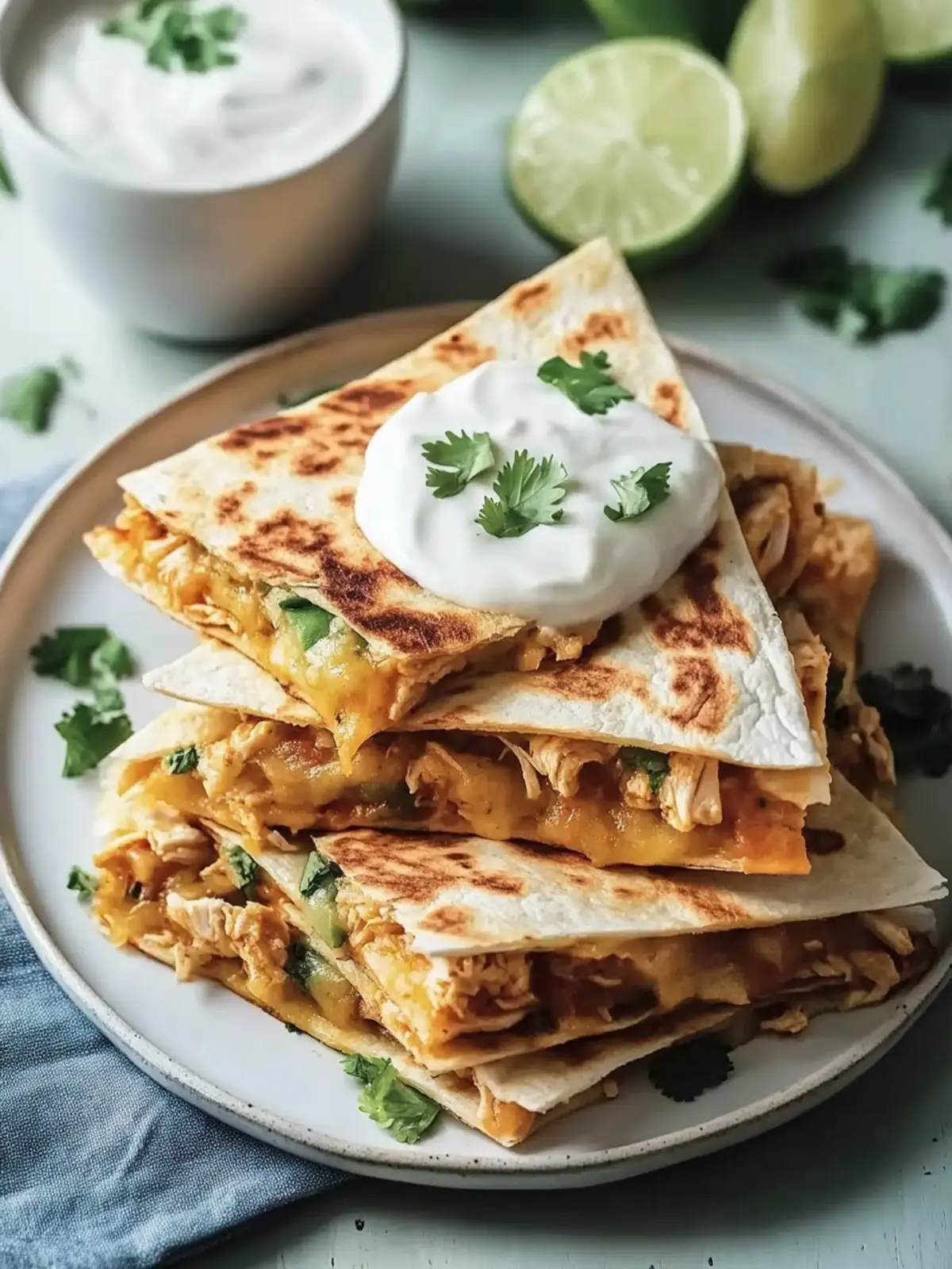 Simple Chicken Quesadillas