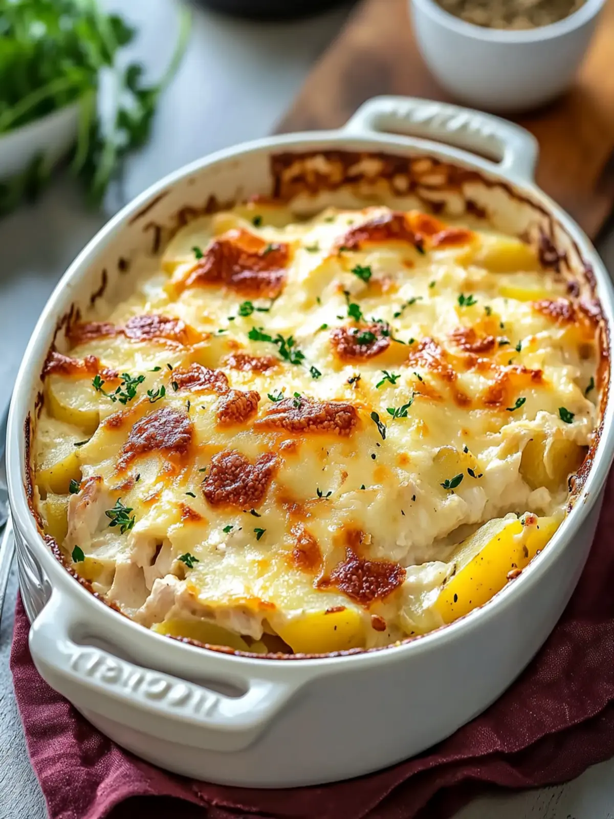 Chicken and Potato Casserole with Cream of Chicken Soup