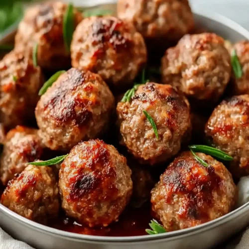 30-Minute Air Fryer Ground Beef Meatballs