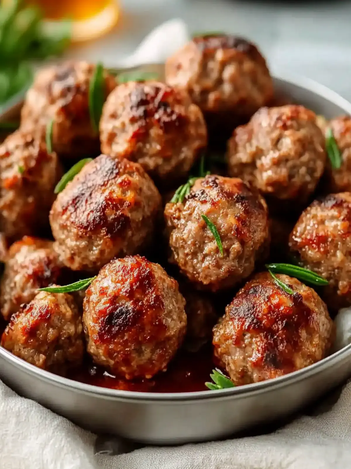 30-Minute Air Fryer Ground Beef Meatballs