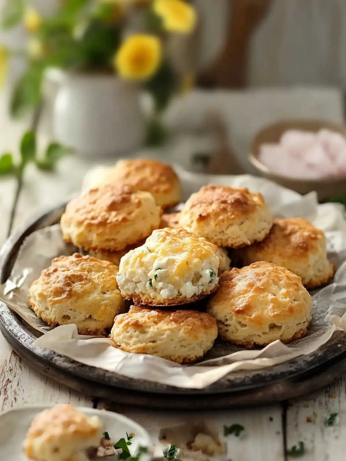 Hearty Cottage Cheese Breakfast Biscuits